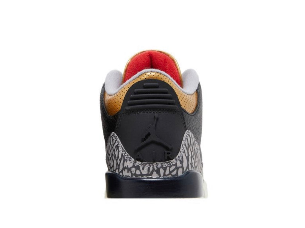 JD Retro 3 Blck Cement Gold