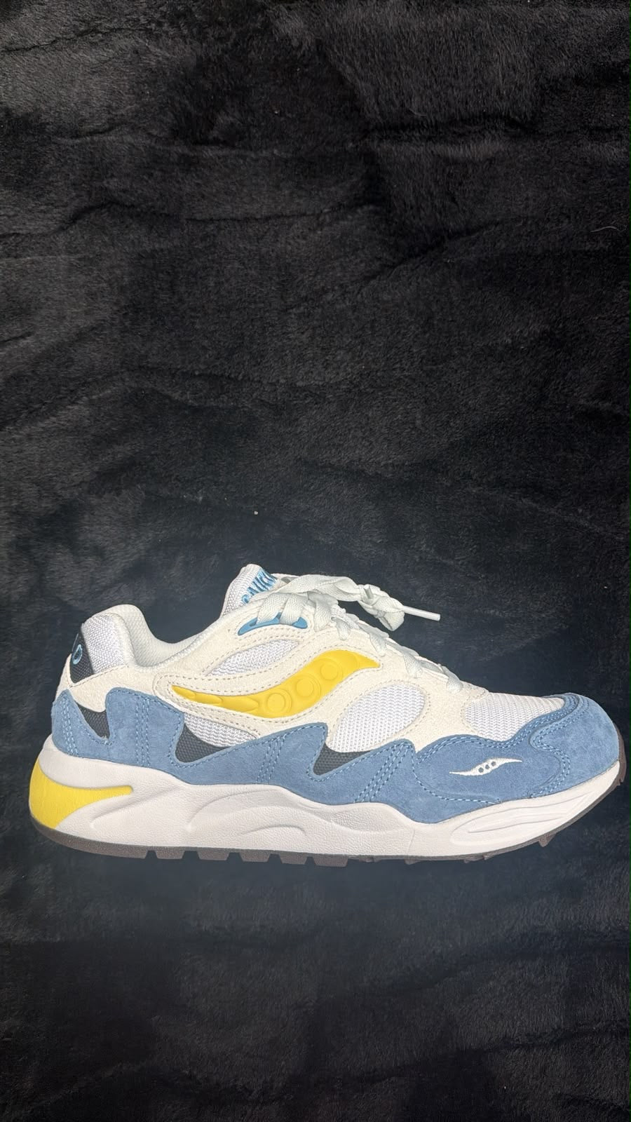 Saucony Grid Shadow 2 Essential 'White Yellow Light Blue'